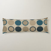 ティール（緑がかった色）とトゥーペサークル ボディピロー (裏面)