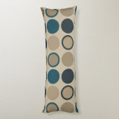 ティール（緑がかった色）とトゥーペサークル ボディピロー (裏面 (縦))