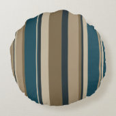 ティール（緑がかった色）とトゥーペサークル ラウンドクッション (裏面)