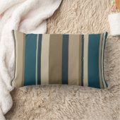 ティール（緑がかった色）とトゥーペサークル ランバークッション (ブランケット)