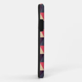 ティール(緑がかった色)とピンクの三角形のパターン Case-Mate iPhoneケース (裏面/右)