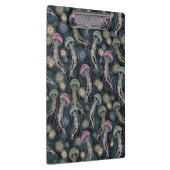 ティール（緑がかった色）とピンクのEtherealクラゲとAnemones クリップボード (右)