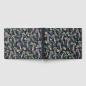 ティール（緑がかった色）とピンクのEtherealクラゲとAnemones ゲストブック (全面)