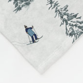 ティール(緑がかった色)とピンクのEtherealクラゲとAnemones フリースブランケット (角)