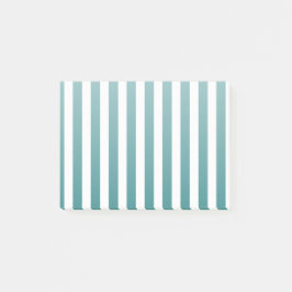 ティール（緑がかった色）とホワイトキャンディストライプー ポストイット