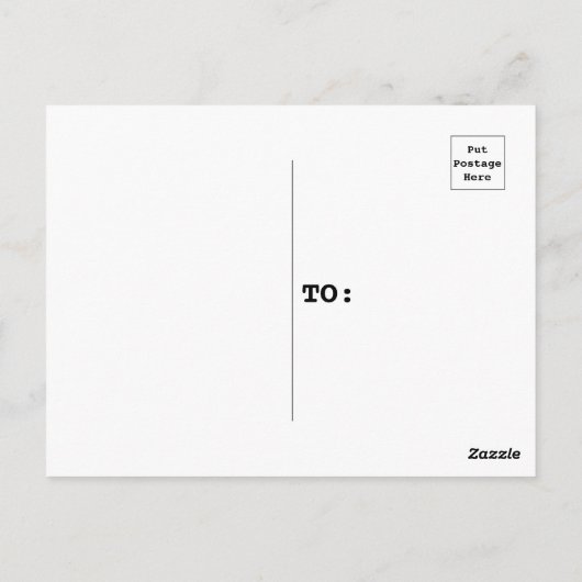 ティール(緑がかった色)とホワイトスノーウィー樺の木ツリーウィンター ポストカード (裏面)