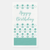 ティール（緑がかった色）とホワイト誕生日 (正面)