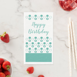 ティール（緑がかった色）とホワイト誕生日