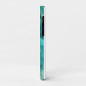 ティール(緑がかった色)とライトベージュの渦巻き模様 Case-Mate iPhoneケース (裏面/左)