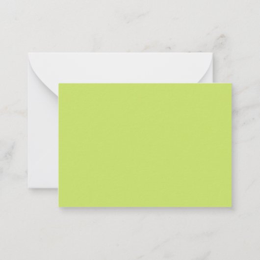 ティール（緑がかった色）とライムグリーンクリスマスツリーパーソナライズされた ノートカード (裏面)