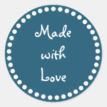 ティール（緑がかった色）とラブステッカーで作られた白