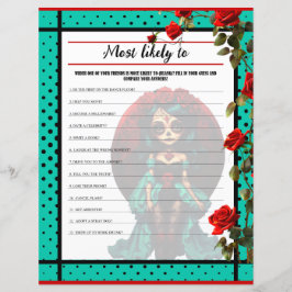 ティール(緑がかった色)とレッドローゼシュガースカル最も可能性の高いゲーム