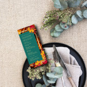 ティール（緑がかった色）と秋ファンタジー金ゴールド素朴レベリ結婚ーズ プログラム