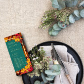 ティール（緑がかった色）と秋ファンタジー金ゴールド素朴レベリ結婚ーズ プログラム