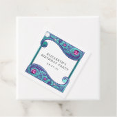 ティール（緑がかった色）と紫の人魚の宝飾品 フェイバータグ (インサイチュ)