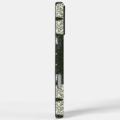 ティール（緑がかった色）と緑の幾何学模様 Case-Mate iPhoneケース (裏面 / 右)