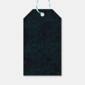 ティール（緑がかった色）と金ゴールドグリッターマーブルアガテスウィート16 ギフトタグ (裏面)