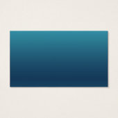 ティール(緑がかった色)と金ゴールドフローラと蝶メッセージカード (裏面)