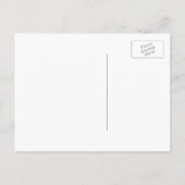 ティール(緑がかった色)と金ゴールド | Baby's Breath Save the Date 案内ポストカード (裏面)