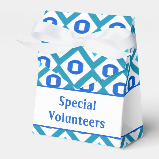 ティール（緑がかった色）と青 フェイバーボックス (正面サイド)