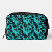 ティール（緑がかった色）と黒い観賞用花 ドップキット (裏面)