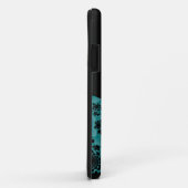 ティール（緑がかった色）と黒 Case-Mate iPhoneケース (裏面/右)