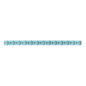 ティール(緑がかった色)のいかり05 サテンリボン (正面)