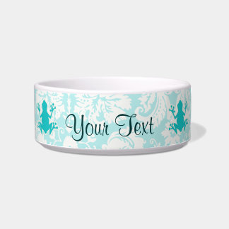 ティール（緑がかった色）のカエル ボウル