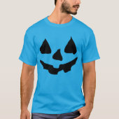 ティール（緑がかった色）のカボチャハロウィンの衣裳のティール（緑がかった色） Tシャツ (正面)