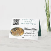 ティール（緑がかった色）のクリスマスの天使は大事な行事をカスタマイズ シーズンカード (裏面)