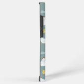 ティール（緑がかった色）のクープで夢を見る鶏 SAMSUNG GALAXYケース (右側面)