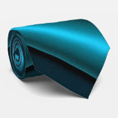 ティール（緑がかった色）のサテンは父の日メンズタイを折ります ネクタイ (ロール)
