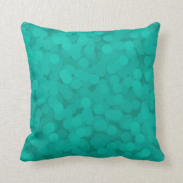 ティール（緑がかった色）のシャンペンの泡枕 クッション