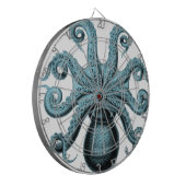 ティール(緑がかった色)のタコ ダーツボード (正面左)