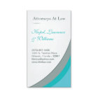 ティール（緑がかった色）のターコイズの水の安息令の会社の名刺