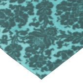 ティール（緑がかった色）のダマスク織のクラシックの数々のサイズ テーブルクロス (アングル)