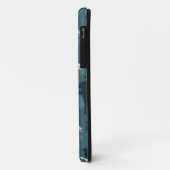 ティール（緑がかった色）のパステル調のフラミンゴ Case-Mate iPhoneケース (裏面/左)