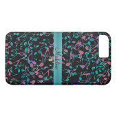 ティール（緑がかった色）のピンク音楽はパーソナライズなiPhone 7の場合に注意します Case-Mate iPhoneケース (裏面(横))