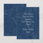 ティール（緑がかった色）のフィリーバタフライエンクロージャカード エンクロージャーカード (正面/裏面)