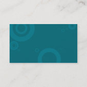 ティール（緑がかった色）のリングや輪 名刺 (裏面)