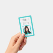 ティール(緑がかった色)のロゴIDの追加 バッジ (手持ち)