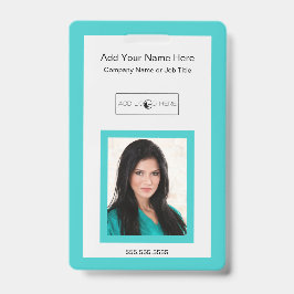 ティール(緑がかった色)のロゴIDの追加 バッジ