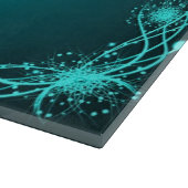 ティール（緑がかった色）のロマンチックな青い空想のインスピレーション カッティングボード (角)