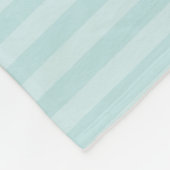 ティール（緑がかった色）の好奇心が強いキツネ フリースブランケット (角)