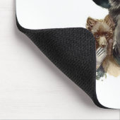 ティール（緑がかった色）の帽子のハリスンフィッシャーの女の子 マウスパッド (コーナー)