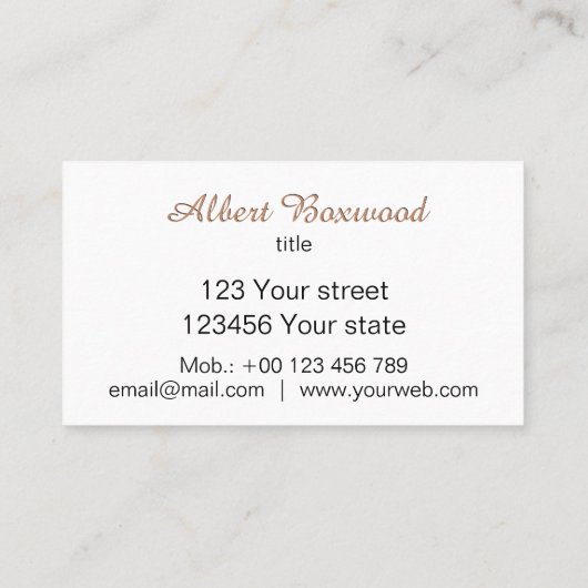 ティール(緑がかった色)の旗のカスタムの文字が付いている勾配のモモ 名刺 (裏面)