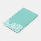 ティール（緑がかった色）の波 ポストイット (アングル)