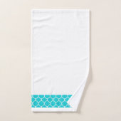 ティール（緑がかった色）の浴室タオルセット バスタオルセット (ハンドタオル)