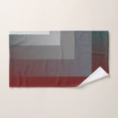 ティール(緑がかった色)の灰色バーガンディ バスタオルセット (ハンドタオル)