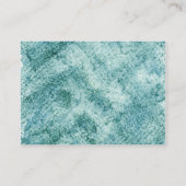 ティール（緑がかった色）の特大名刺 名刺 (裏面)